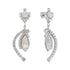 Vestuviniai auskarai "J'Adore V (Baltasis Opalas)" su Swarovski™ kristalais